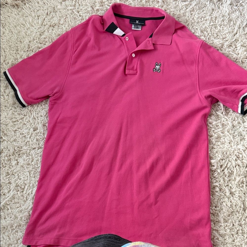 Psycho Bunny Vibrant Pink Polo Shirt
